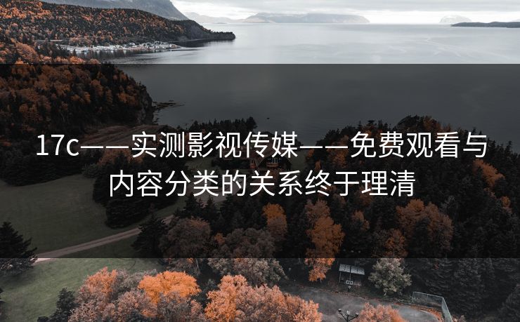 17c——实测影视传媒——免费观看与内容分类的关系终于理清